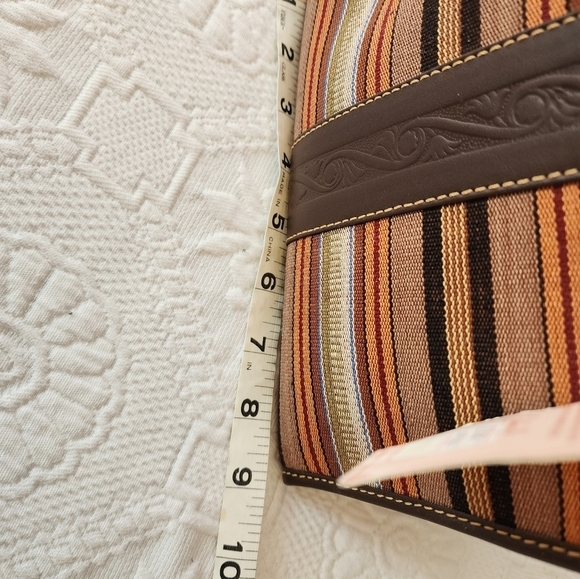 Antigua Multi Color Striped Leather Women's  Shoulder Bag  NWT - Picture 6 of 7